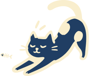 Stretching cat